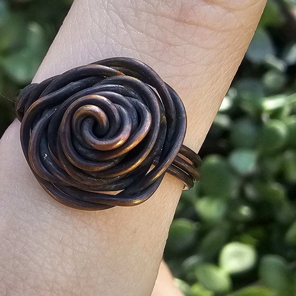 Copper Rose Ring - Picture 4 of 7